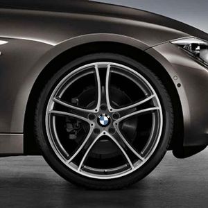 BMW 36112287891 Double Spoke 361 Wheel and Tire Set - Ferric Grey