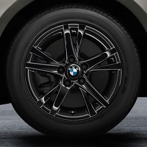 BMW 16 Inch Double-Spoke Style 473 Jet Black Cold Weather Wheel and Tire Set 36112471495