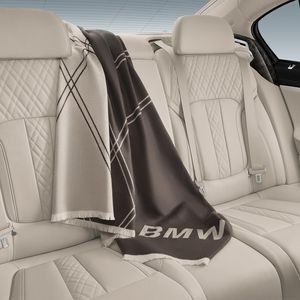 BMW 82292365426 Fine Merino Wool Travel Plaid Blanket