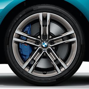 BMW 18 Inch M Performance Double-Spoke Style 556M Cerium Grey Complete Wheel Set 36115A23FD8