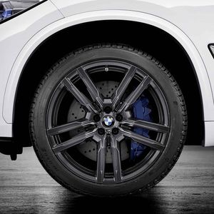 BMW 21 Inch Double-Spoke Style 808M Orbit Grey Complete Winter Wheel and Tire Set - Rear 36112471522