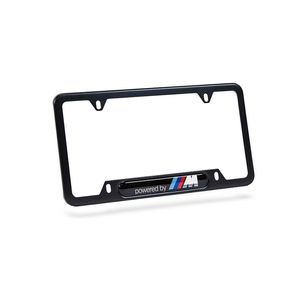 BMW 82112348414 Powered by M Stainless Steel License Plate Frame