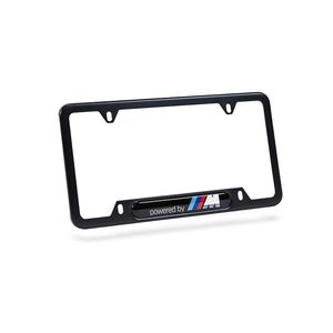 BMW Powered by M Stainless Steel License Plate Frame 82112348414