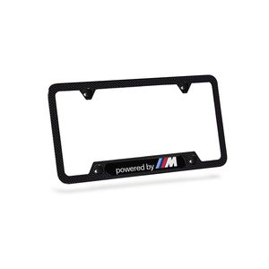 BMW 82122433224 Powered by M Carbon Fiber License Plate Frame