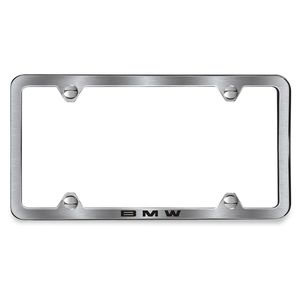 BMW Brushed laser slimline license plate frame 82122456420