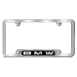 BMW 82122456421 Brushed license plate frame