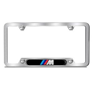 BMW Brushed M Logo Plate Frame, Black 82122456422