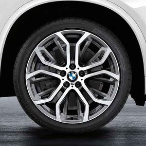 BMW 21 Inch Performance Double Spoke 375 - Ferric Grey 36112349590