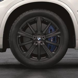 BMW 20 Inch Style 748M Matte Black M Performance Complete Wheel Set 36112459598