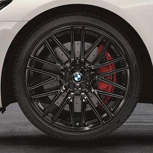 BMW 21 Inch Style 650M Black M Performance Complete Wheel Set 36112459619