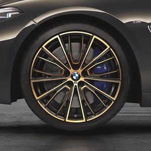 BMW 20 Inch Style 732M Night Gold M Performance Complete Wheel Set 36112459551