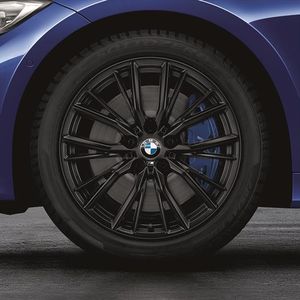 BMW M Performance 18 Inch Style 796M Matte Black Complete Summer Wheel and Tire Set 36112459543