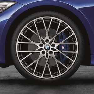 BMW 20 Inch Style 794M Matte Black M Performance Complete Wheel Set 36112459545