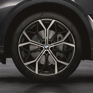 BMW 22 Inch Style 785M Jet Black M Performance Complete Wheel Set 36112459601