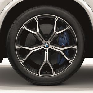 BMW 21 Inch Style 741M Orbit Grey Winter Complete Wheel & Tire Set 36112471520
