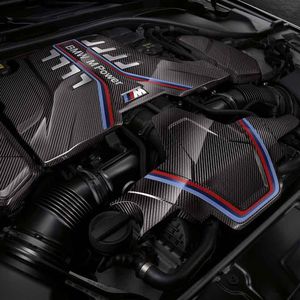 BMW M Performance Engine Cover Expansion Kit - Carbon Fiber 11122455570