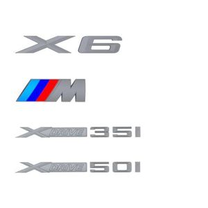 BMW Lettering Badge Replacement - X6 / M Emblem - Rear 51147250850