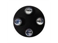 BMW 36122456424 Lettering Valve Stem Caps, Black