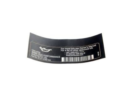 BMW 71227502056 Label "High Performance Synthetic Oil"