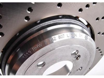 34212282807 BMW Brake Disc, Ventilated, Perforated, Left Product Photo 5 of 5