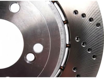 34212282807 BMW Brake Disc, Ventilated, Perforated, Left Product Photo 4 of 5