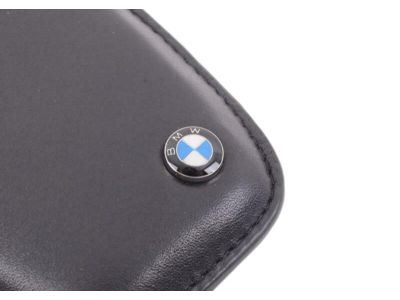 Original BMW Key case with stainless-steel clip mokka (82292408819