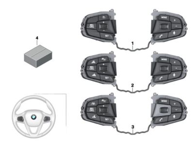 BMW 61319363436 Multifunct Steering Wheel Switch