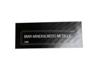 BMW 71212122615 Label "Outer Paint" BMW 71212122615 Label "Outer Paint"