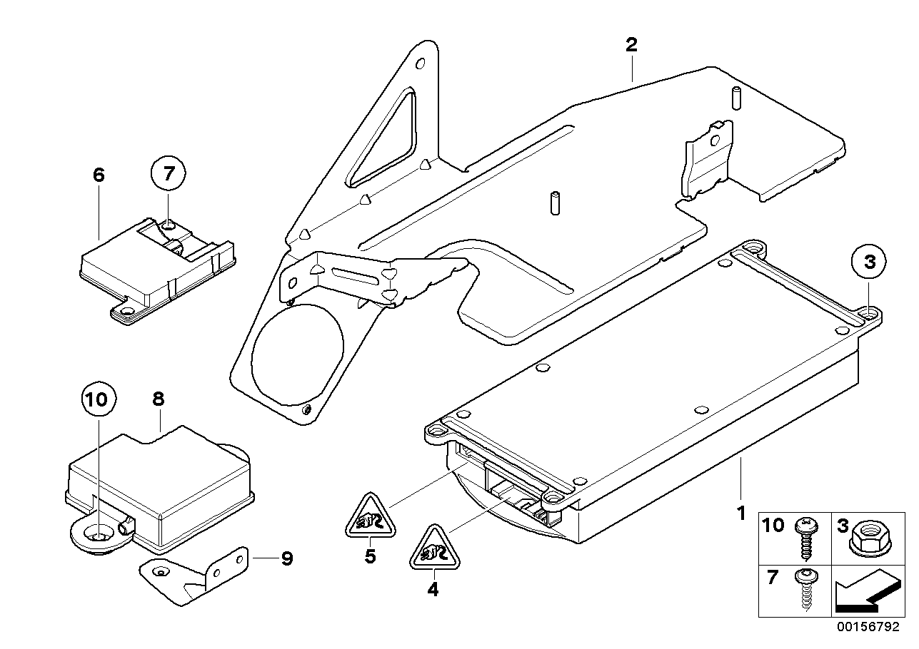 BMW 65206953513 Bracket Back-Up Antenna