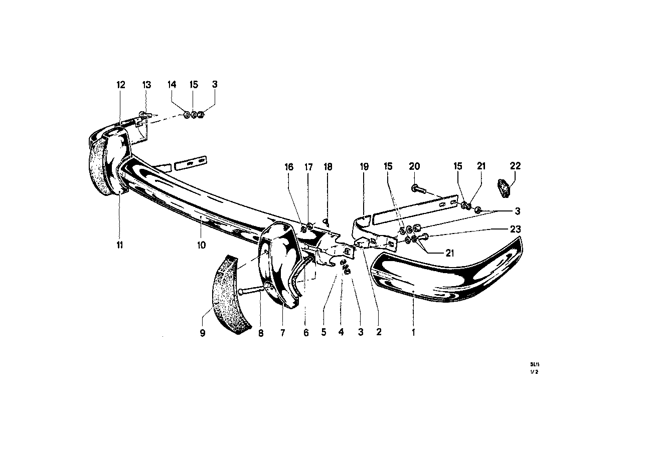 BMW 51115670103 Bumper Over-Rider