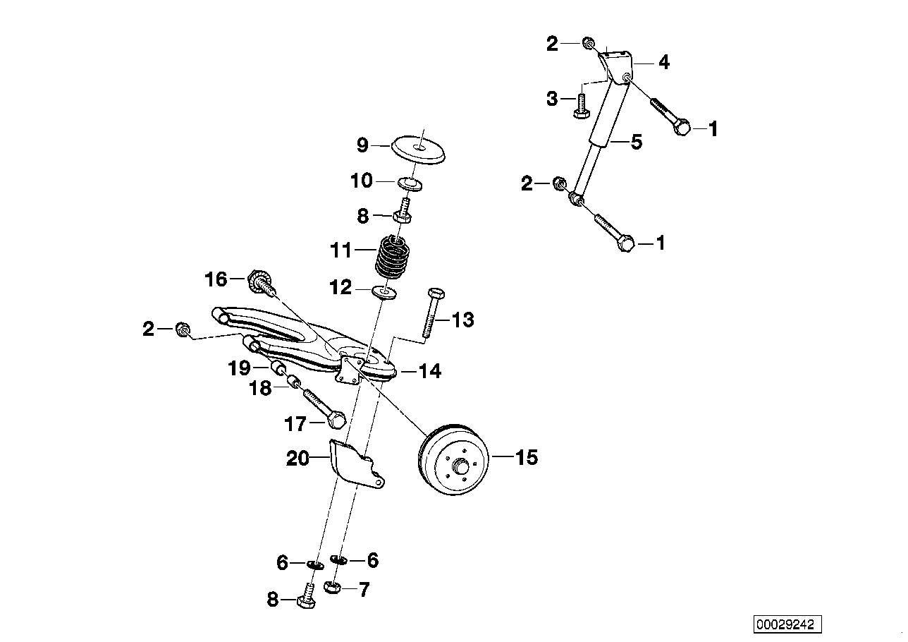 BMW 07119914150 Hex Bolt With Washer