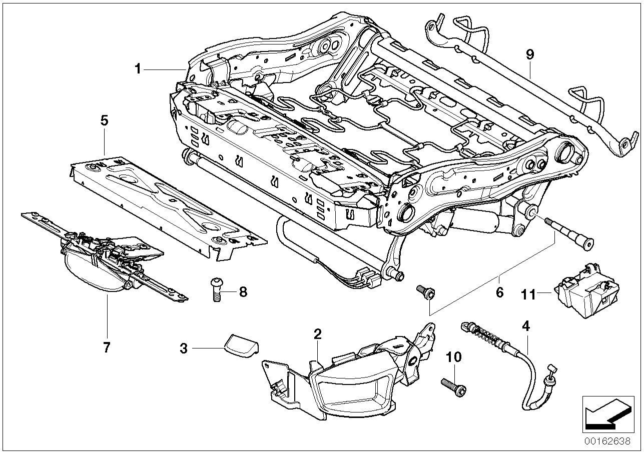 BMW 52109117082 Holder, Heating Module