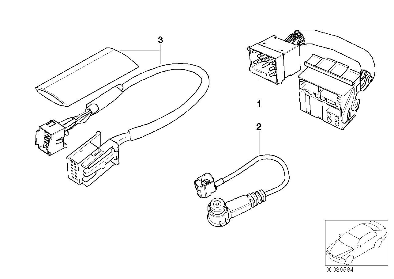 BMW 61126913955 Antenna Adapter Tubing