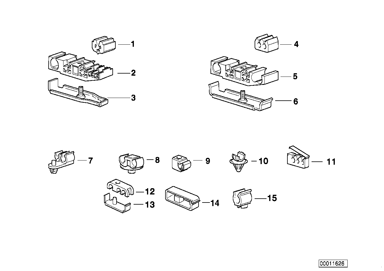 BMW 12511268350 Tubing Support