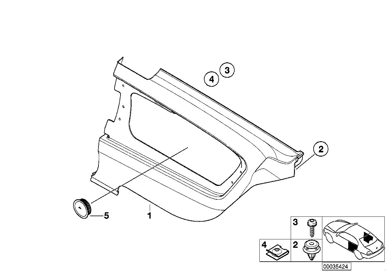 BMW 65136911463 Cover Loudspeaker