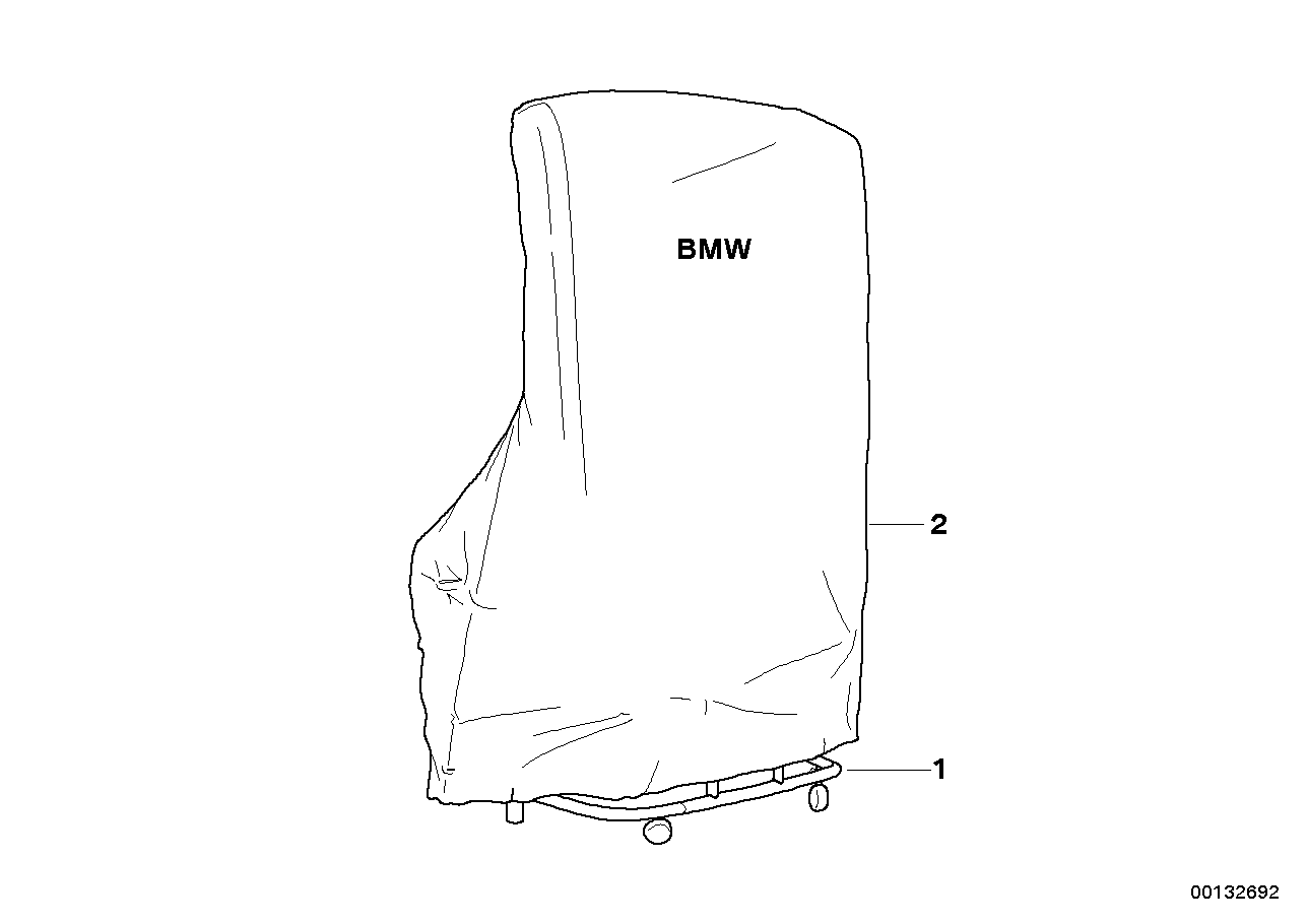 BMW 82719415492 Dolly With Shroud