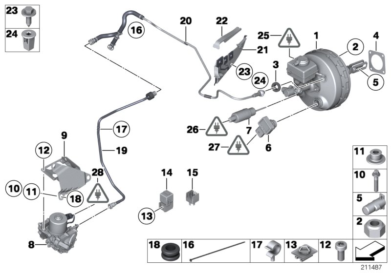 BMW 34336785136 Seal, Brake Booster