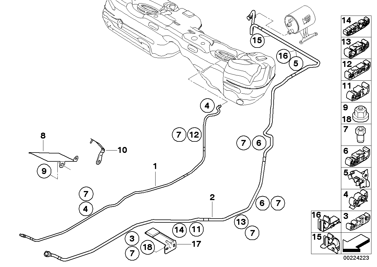 BMW 16126766921 Clip