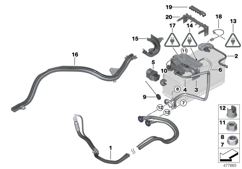 BMW 61136931503 Cover Positive Battery Terminal