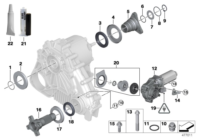 BMW 27107537664 Output Flange, Front