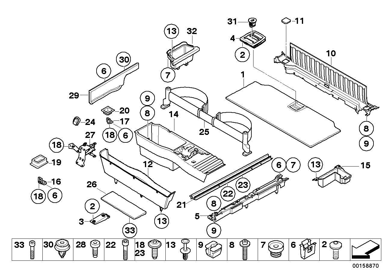 BMW 52107040542 Fillister Head Screw