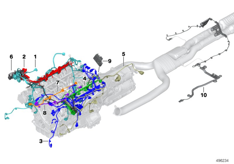 BMW 12518654772 Wiring.Harness,Motor, Sensorsystem, Module