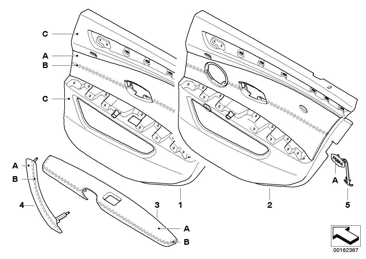 BMW 51427967227 Armrest, Rear Left