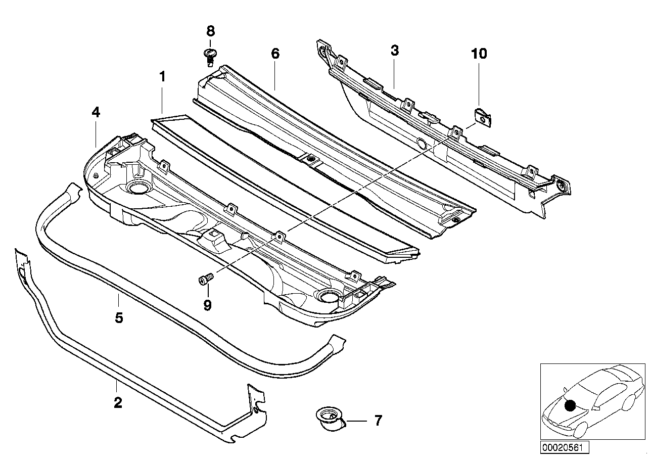 BMW 64317894610 Microfilter Housing