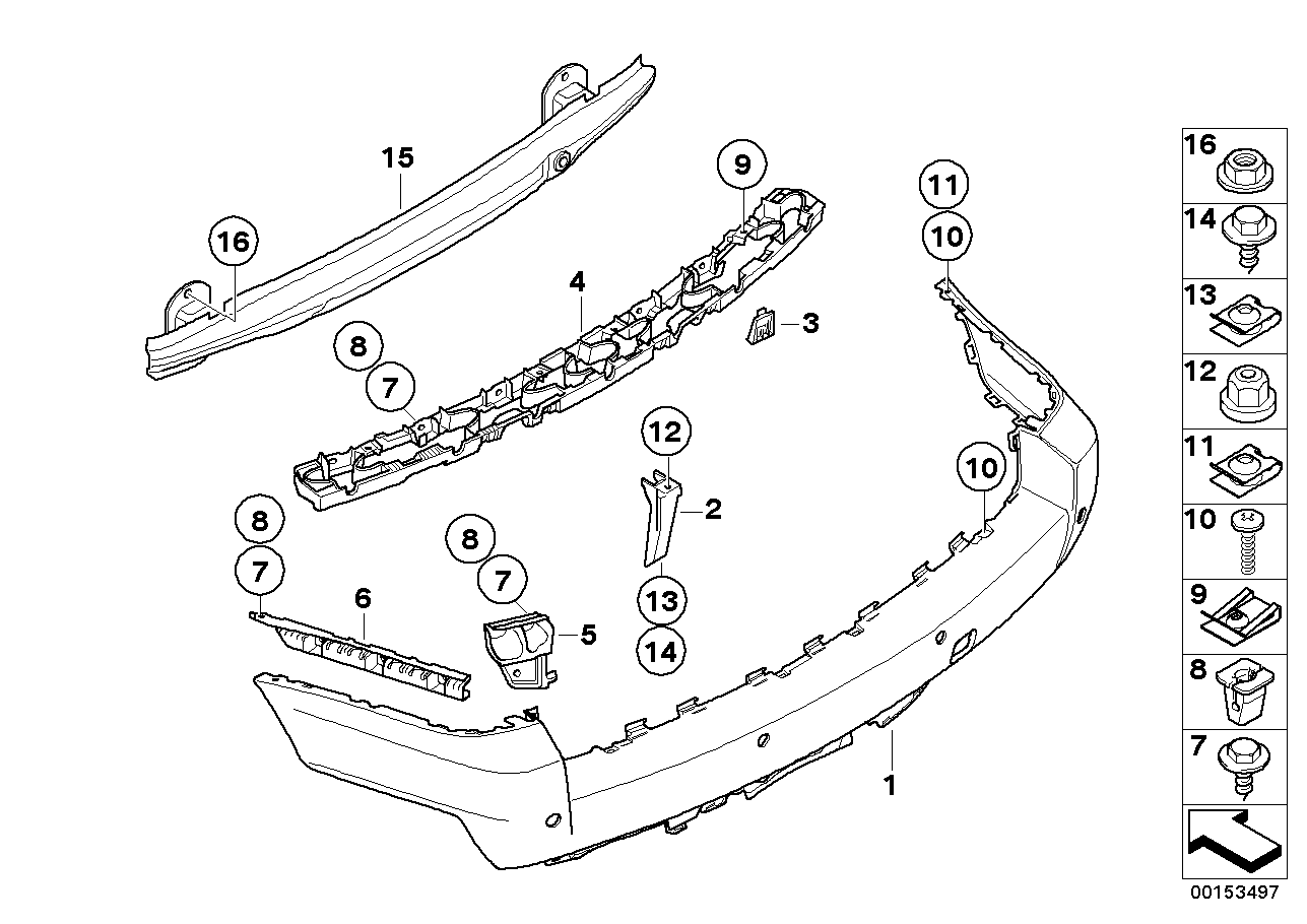 BMW 07119904026 Hex Nut With Flange