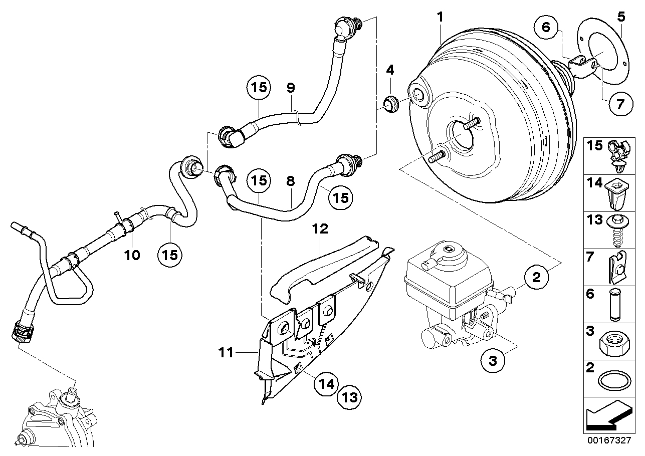 BMW 11667601154 Vacuum Pipe