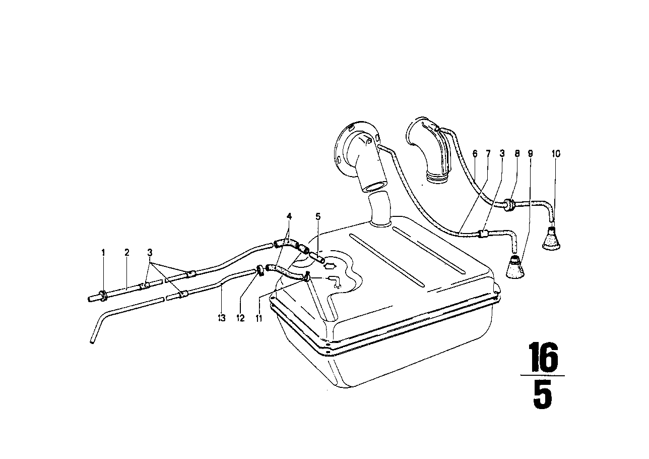 BMW 16121105870 Fuel Pipe