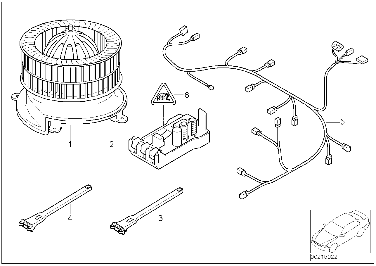 BMW 64116913397 Evaporator Temperature Sensor