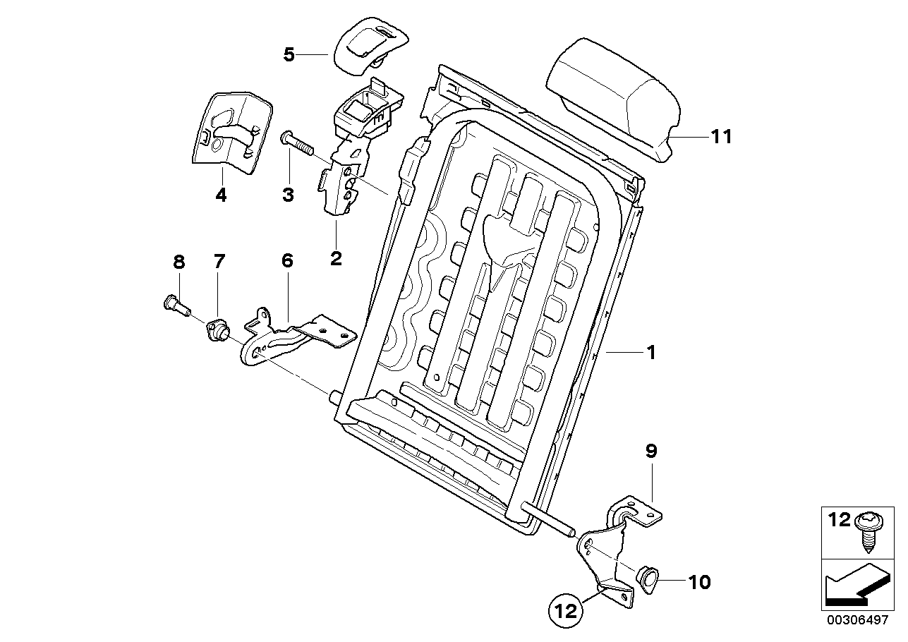 BMW 52207171492 Cover, Right Control