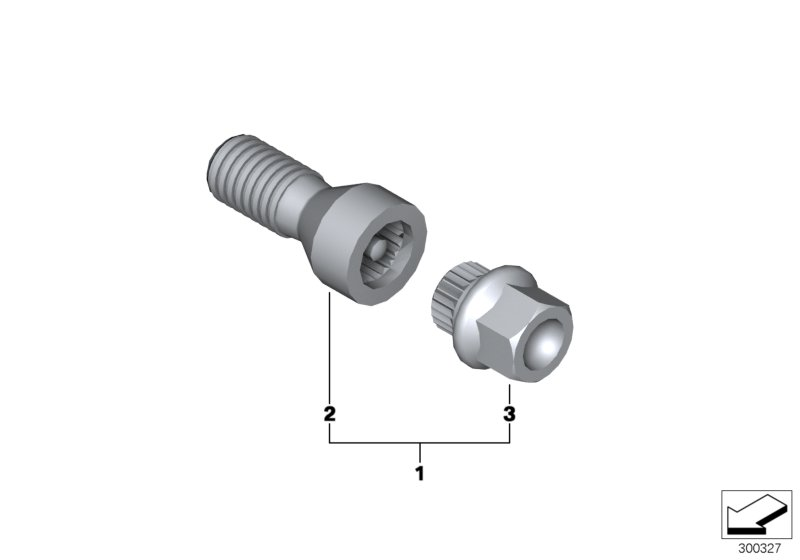 BMW 36136776082 Wheel Bolt With Code